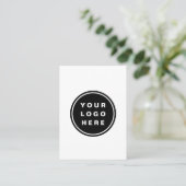 Werbeunternehmen für Ihr Firmenlogo Visitenkarte (Stehend Vorderseite)