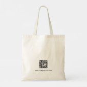 Werbeunternehmen Logo QR-Code Branding Design Tragetasche (Rückseite)