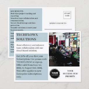 Werbeunternehmen oder Rabattgeschäfte Postkarte