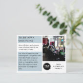 Werbeunternehmen oder Rabattgeschäfte Postkarte (Stehend Vorderseite)