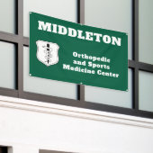 Werbeunternehmenbanner mit Logo Banner (Äußeres Gebäude)