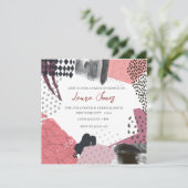 Werbeveranstaltung für abstrakte Kunstwerke Einladung (Stehend Vorderseite)