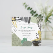 Werbeveranstaltung für abstrakte Kunstwerke Einladung (Stehend Vorderseite)