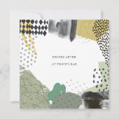 Werbeveranstaltung für abstrakte Kunstwerke Einladung (Rückseite)