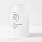 Werbeveranstaltung für Ihr Logo Mattglas Bierglas (Vorderseite Links)