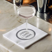 Werbeveranstaltung mit einfacher Logo-Marke Serviette