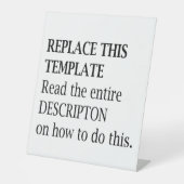 Werbeveranstaltung Modernes Werbezeichen für Unter Sockelschild (Vorderseite)