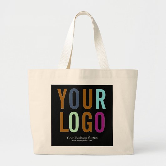 Werbeverpackung mit eigenem Logo Jumbo Stoffbeutel (Vorne)