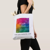 Werbevorlage für Ihre Logo-Website Tasche (Von Nahem)