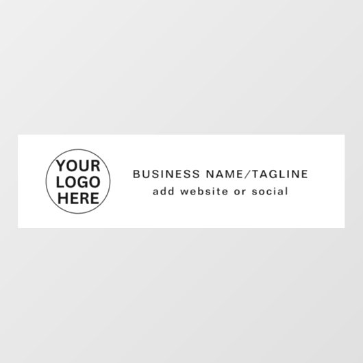 Werbeweiße für benutzerdefinierte Text- und Geschä Fensteraufkleber (Blatt)