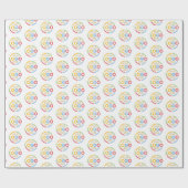 Werbeweiße Markenbezeichnungen für benutzerdefinie Geschenkpapier (Flach)