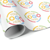 Werbeweiße Markenbezeichnungen für benutzerdefinie Geschenkpapier (Rolleneckpunkt)