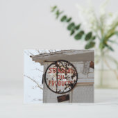 Werbezeichen auf der Route 66 Postkarte (Stehend Vorderseite)