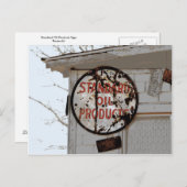 Werbezeichen auf der Route 66 Postkarte (Vorne/Hinten)