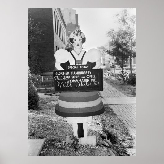 Werbezeichen für Hamburger - 1938 Poster (Vorne)