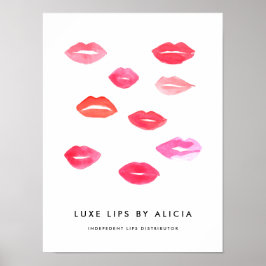 Werbezeichen für kundenspezifische Lip-Produkte Poster