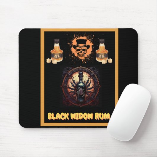 Werbezeichen für Metalle für Black Widow Mousepad (Mit Mouse)