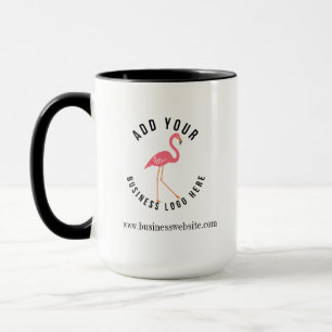 Werbung auf der Website Ihres Unternehmens und Log Tasse