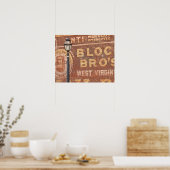 Werbung auf Seiten des Gebäude Poster (Küche)