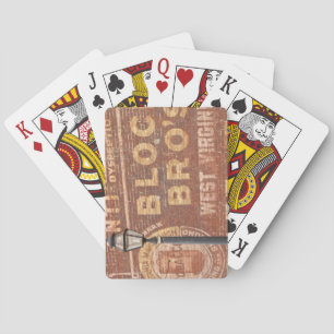 Werbung auf Seiten des Gebäude Spielkarten