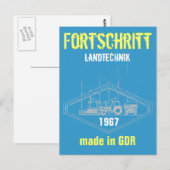 Werbung DDR Landtechnik Postkarte (Vorne/Hinten)