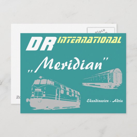 Werbung DDR Reichsbahn Postkarte (Vorne/Hinten)