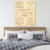 Werbung durch neun Unternehmen Leinwanddruck (Insitu (Schlafzimmer))