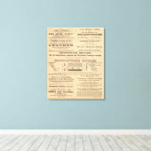Werbung durch neun Unternehmen Leinwanddruck (Insitu (Holzboden))