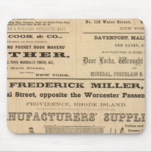 Werbung durch neun Unternehmen Mousepad