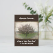 Werbung für Apple Tree in Bloom Postcard Postkarte (Stehend Vorderseite)