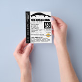 Werbung für Autos, Auto-Mechanik und Reparaturen Flyer (Gruppe)