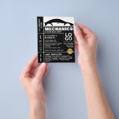 Werbung für Autos, Auto-Mechanik und Reparaturen Flyer (Gruppe)