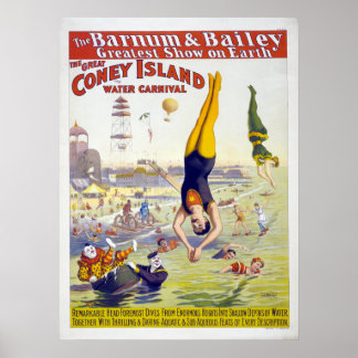 Werbung für Barnum & Bailey Coney Island Circus Poster