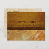 Werbung für Bauträger Postkarte (Vorne/Hinten)