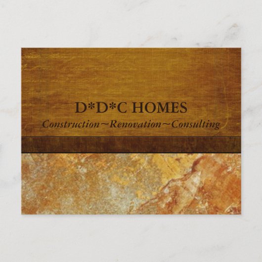 Werbung für Bauträger Postkarte (Vorderseite)