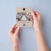 Werbung für Beige-Firmenlogos Flyer (Gruppe)