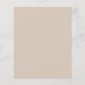 Werbung für Beige-Firmenlogos Flyer (Hinten)