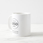 Werbung für benutzerdefinierte Logos Kaffeetasse (Vorderseite Links)