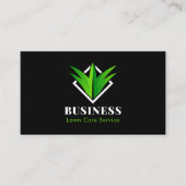 Werbung für berufliche und augenblickliche Rasenpf Visitenkarte (Vorderseite)