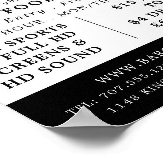 Werbung für Bier, Pub/Brauerei Poster (Ecke)