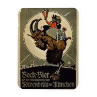 Werbung für 'Bock Beer von Lowenbrau Brewer