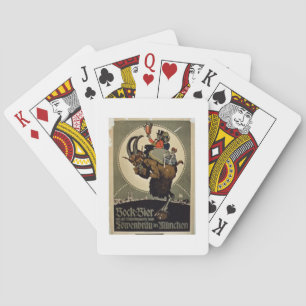 Werbung für 'Bock Beer von Lowenbrau Brewer Spielkarten
