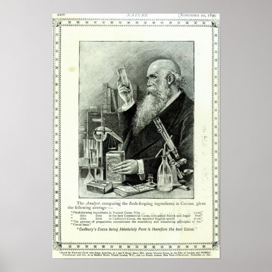 Werbung für "Cadbury's Cocoa" Poster (Vorne)