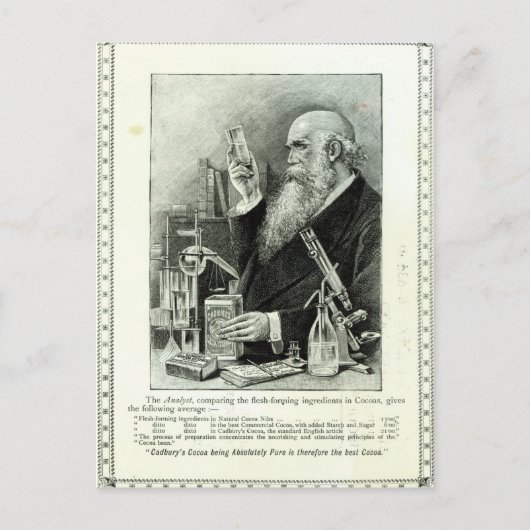 Werbung für "Cadbury's Cocoa" Postkarte (Vorderseite)