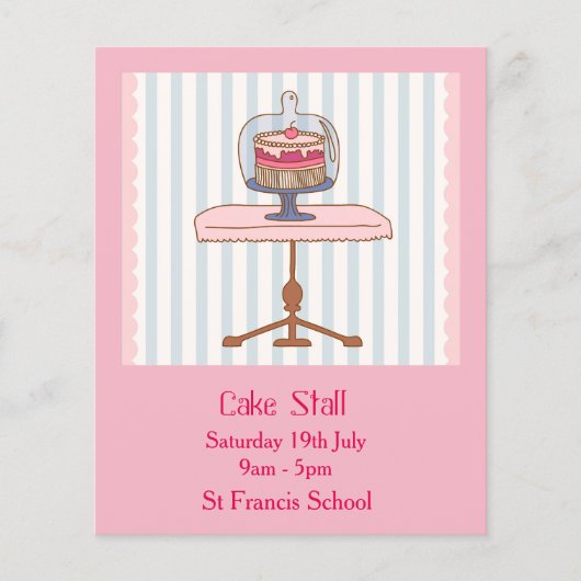 Werbung für "Cake Stall Bake Sale" Flyer (Vorne)
