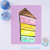 Werbung für "Cake Stall Bake Sale" Flyer (Einzeln)