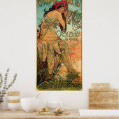 Werbung für Carrage-Händler durch Alphonse Mucha Poster (Küche)