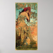 Werbung für Carrage-Händler durch Alphonse Mucha Poster (Vorne)