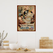 Werbung für Champagner-Biscuits Poster (Küche)