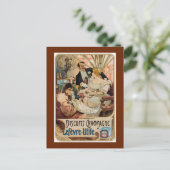 Werbung für Champagner-Biscuits Postkarte (Stehend Vorderseite)